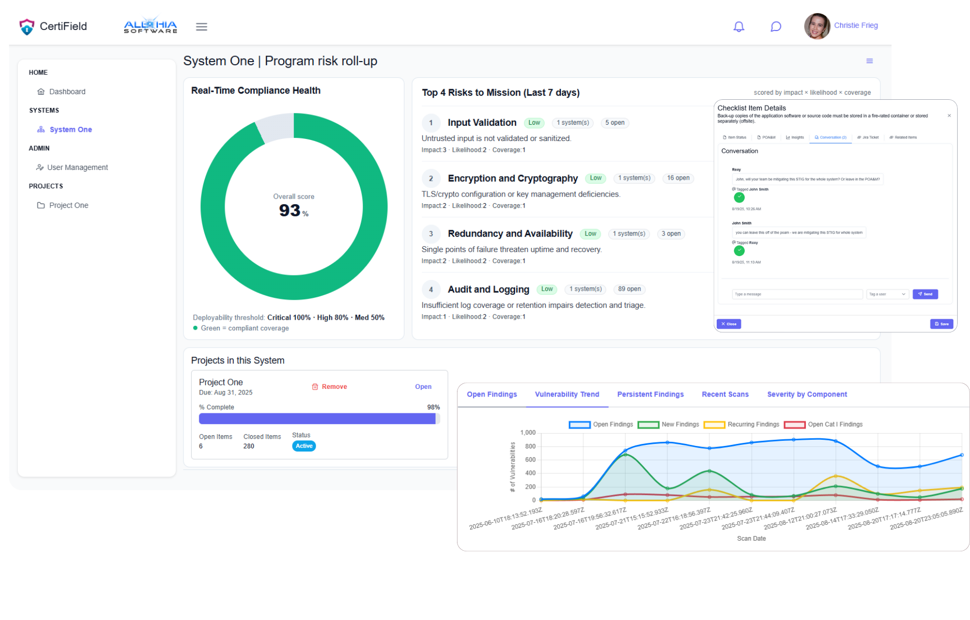 CertiField - STIG and RMF compliance platform